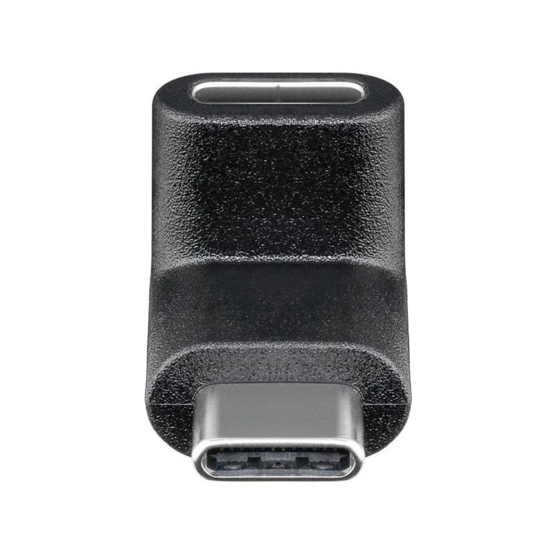 Goobay USB-C to USB-C Adapter 90 degree plug for USB-C cables - Black - Black