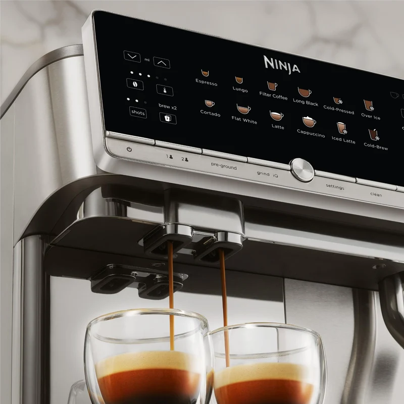 Ninja Auto Barista Fully Automatic Espresso Coffee Machine (S/Steel)