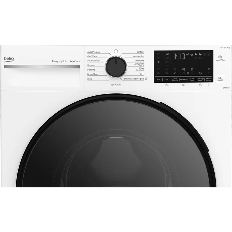 Beko BFLB903ADW1 9kg Front Load Washing Machine with AutoDose and Steam