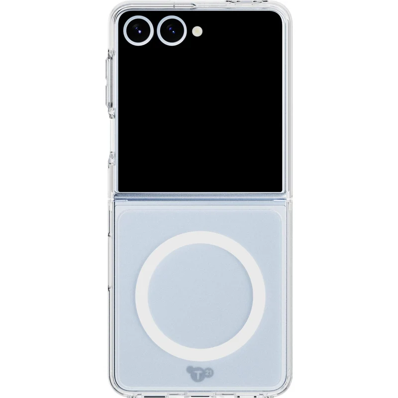 Tech21 EvoClear Magnet Case for Galaxy Z Flip7 (Clear)