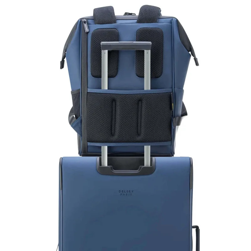 Delsey Turenne Soft 14" Laptop Backpack with RFID Night Blue, Size D
