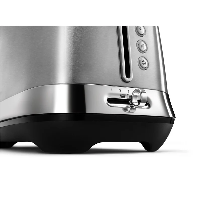 De'Longhi Diadema 2 Slice Long Slot Toaster (Platinum)