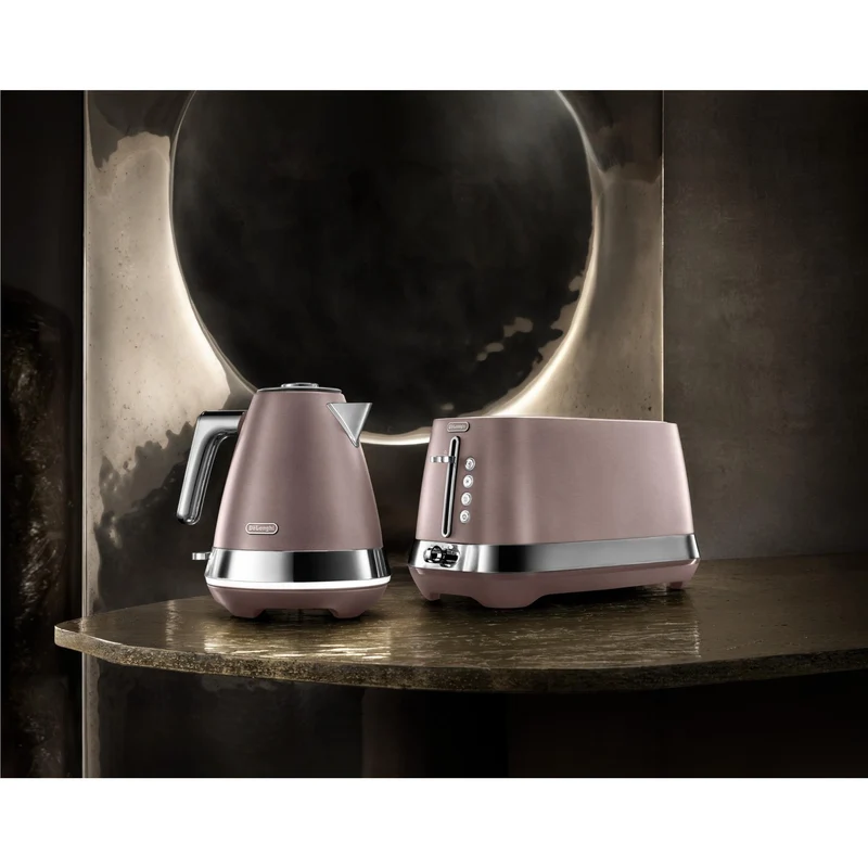 De'Longhi Diadema 2 Slice Long Slot Toaster (Rose Gold)