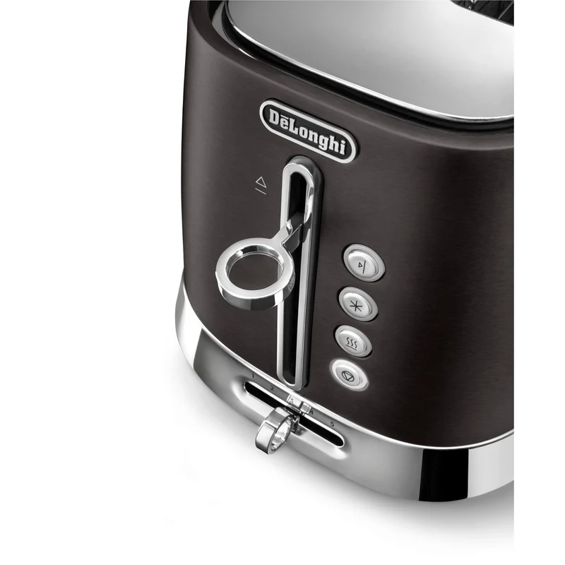 De'Longhi Diadema 2 Slice Long Slot Toaster (Onyx Black)