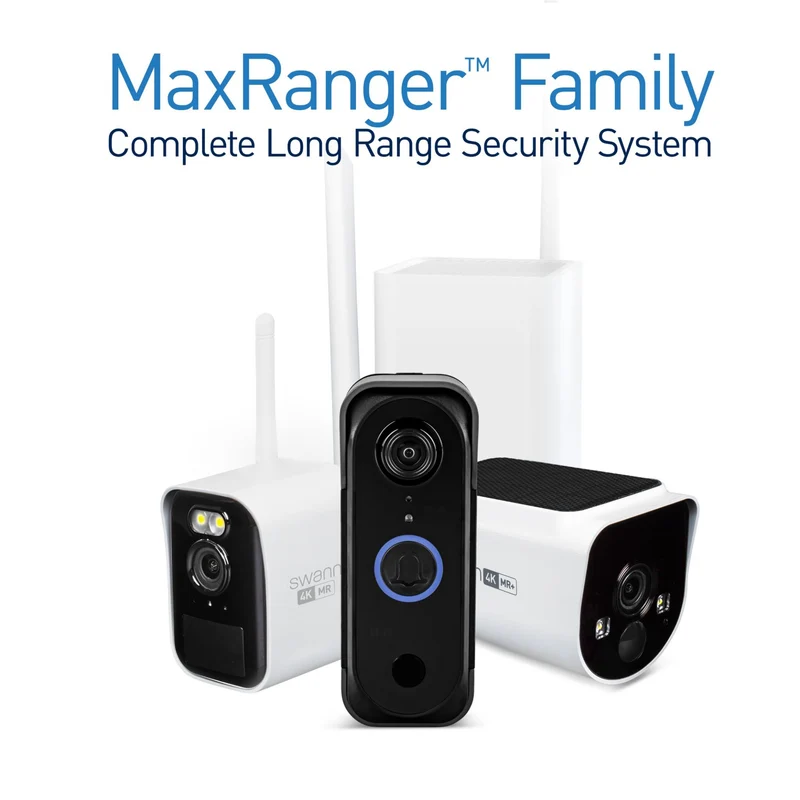 Swann MaxRanger4K Entrance Video Doorbell and BaseStation