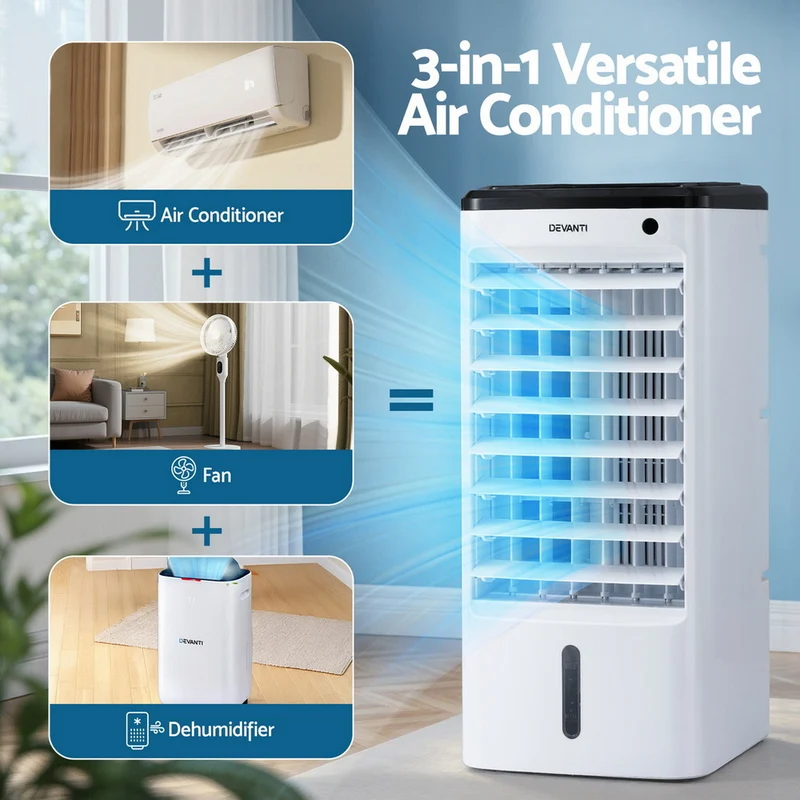 Devanti Evaporative Air Cooler Conditioner with Remote 4L