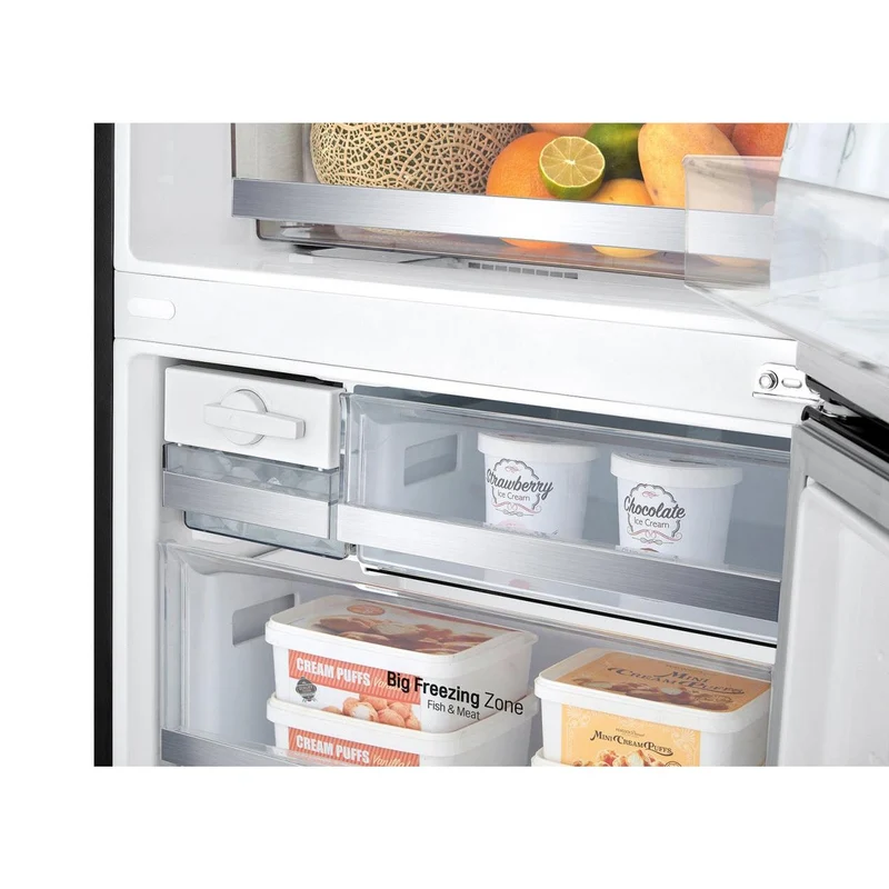 LG GB-455MBL 420L Bottom Mount Fridge (Matte Black)