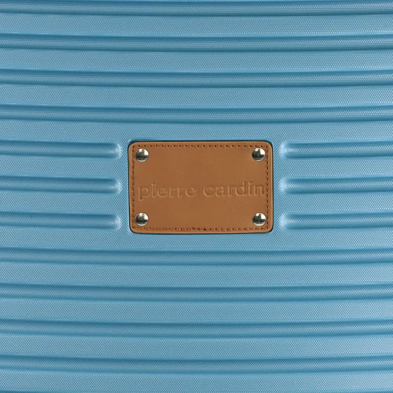 Pierre Cardin Large Hard-Shell Suitcase Travel Luggage 80cm Blue