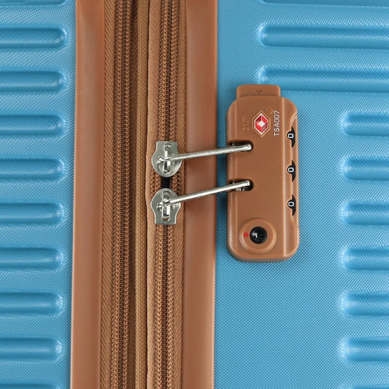 Pierre Cardin Large Hard-Shell Suitcase Travel Luggage 80cm Blue