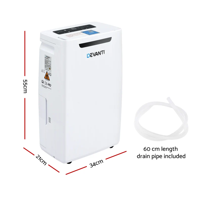 Devanti 16L Dehumidifier Portable Air Dryer Moisture Absorber 5.5L Water Tank Home