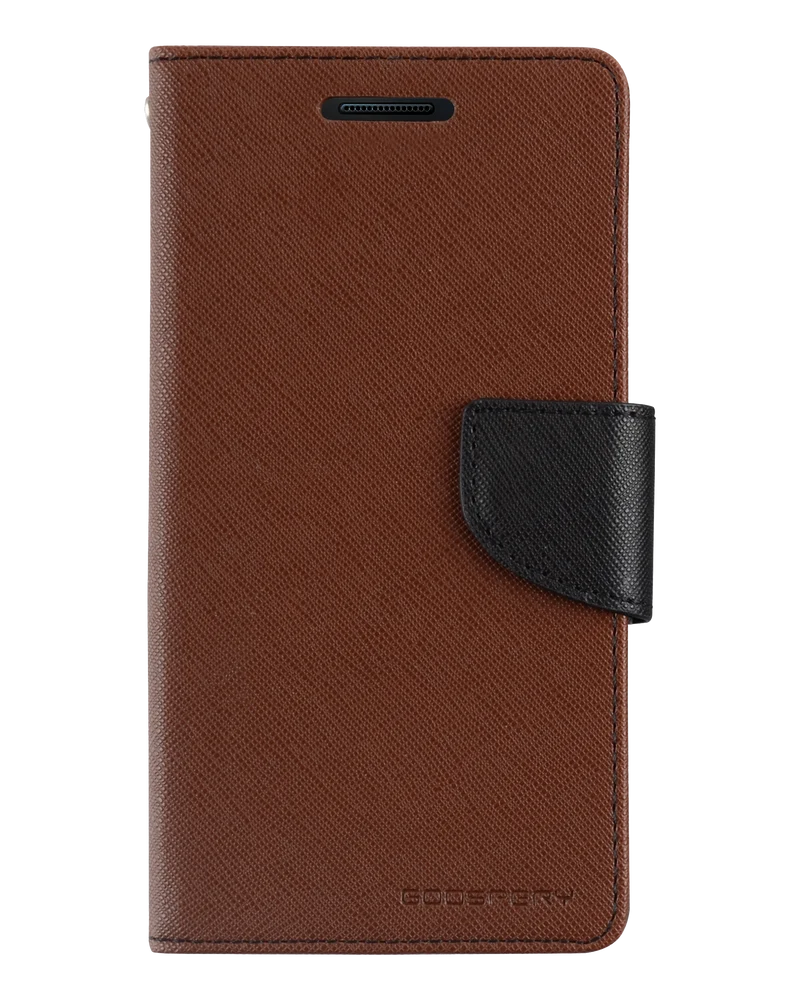 Goospery Fancy Diary for iPhone XR - Brown/Black