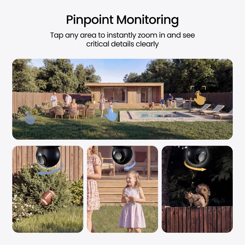 Reolink OMVI 3i PoE x4 Bundle RLN16-410 Triple-Lens Security Camera 10MP 180° Panoramic