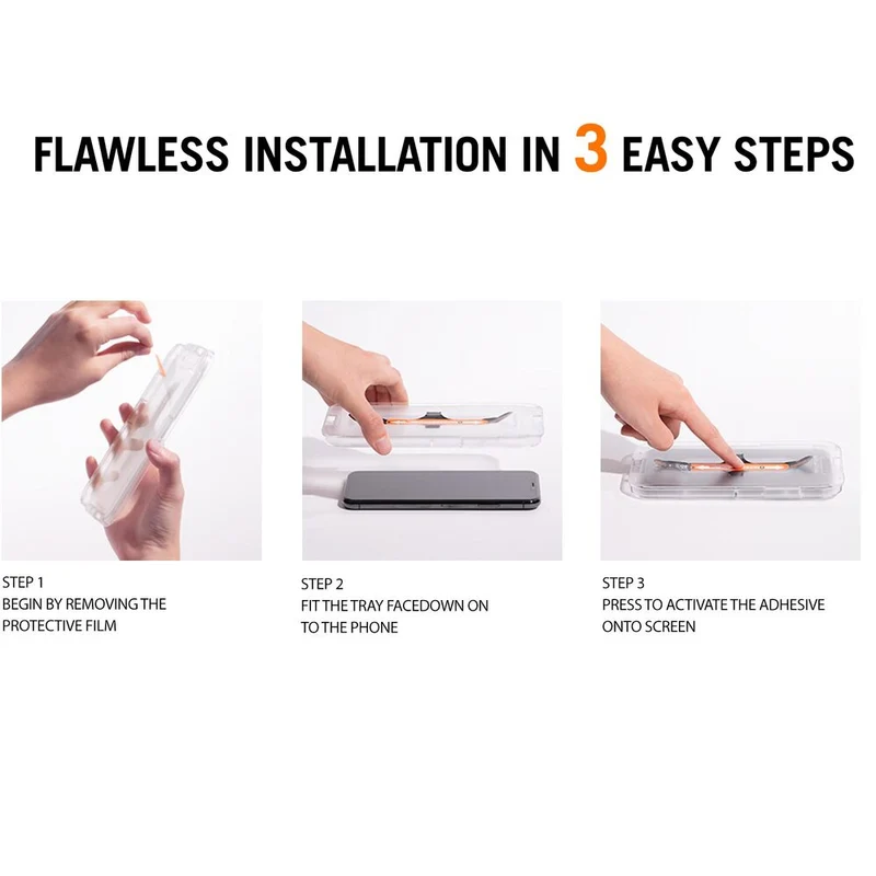 SPIGEN EZ Fit Glass Screen Protector for iPhone 11/XR (Clear)