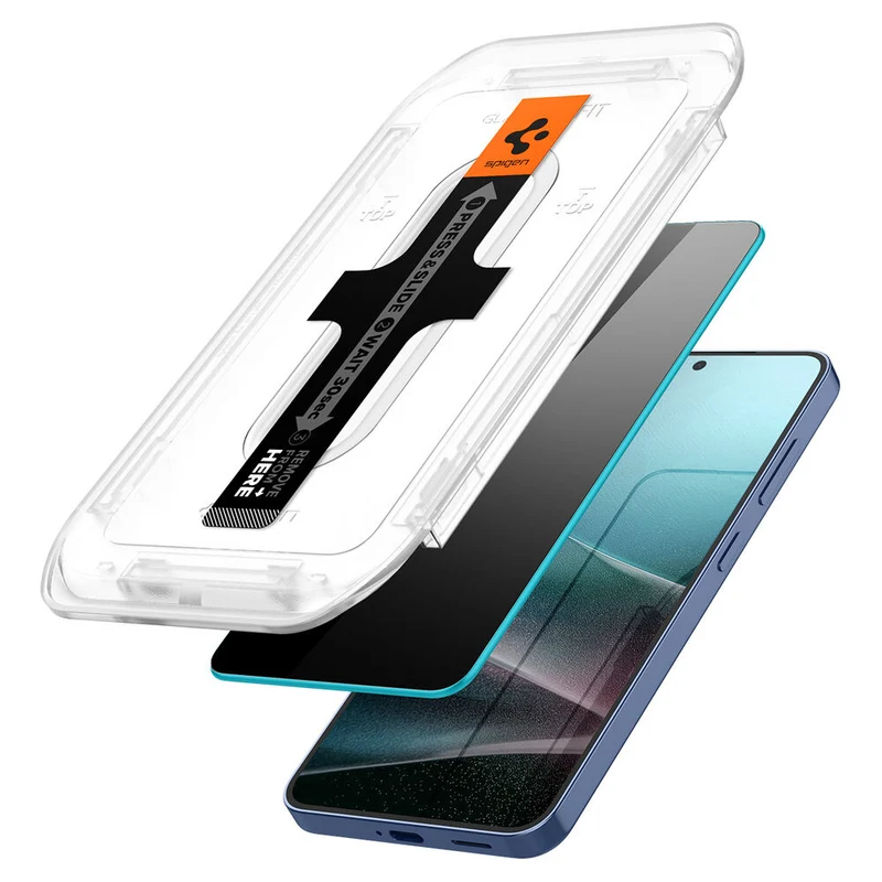 SPIGEN EZ Fit Privacy 2PCS Glass Screen Protector for Galaxy S25 Plus/S24 Plus (Black)