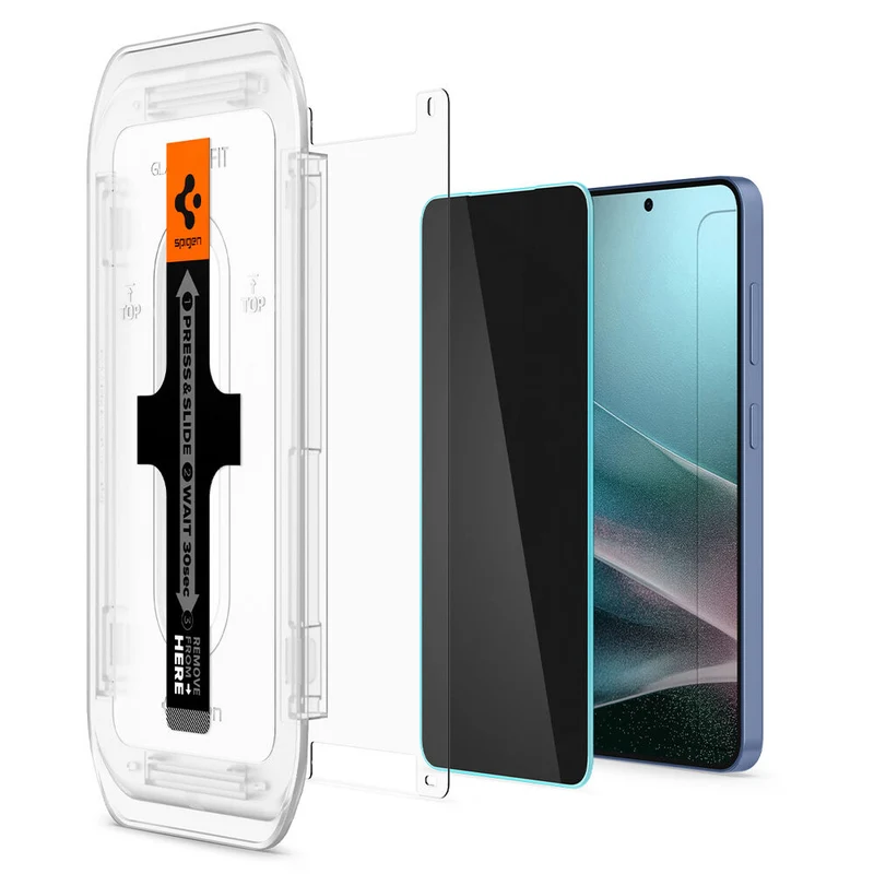 SPIGEN EZ Fit Privacy 2PCS Glass Screen Protector for Galaxy S25 Plus/S24 Plus (Black)