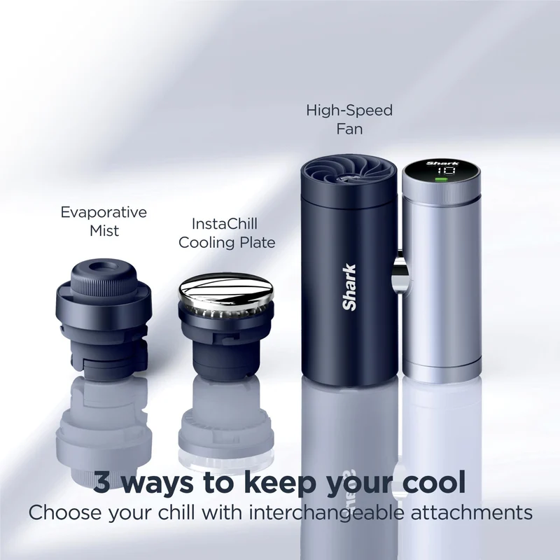 Shark ChillPill 3-in-1 Personal Cooling System (Navy Blue)