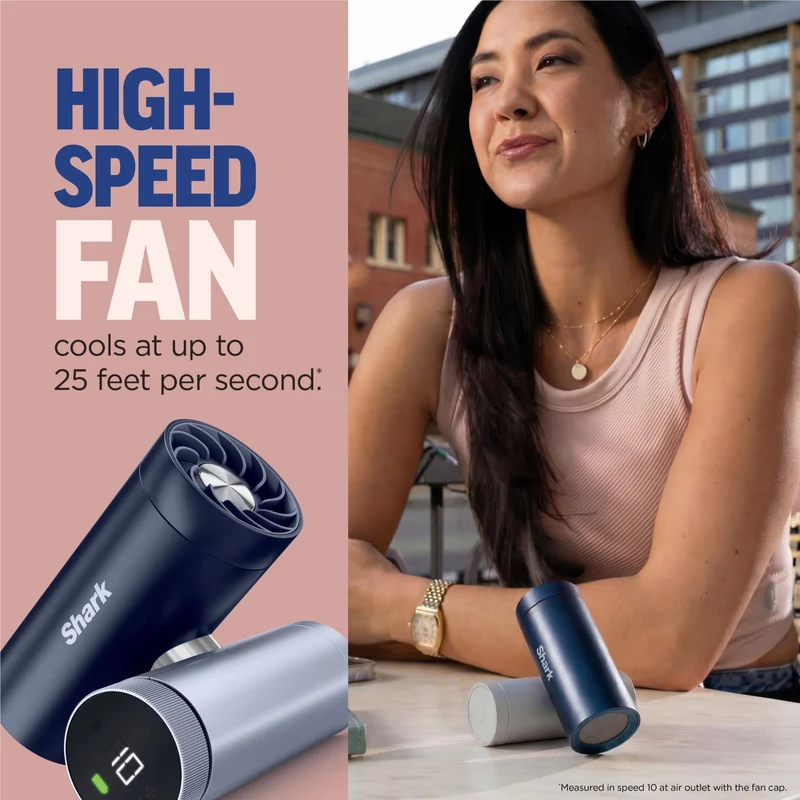 Shark ChillPill 3-in-1 Personal Cooling System (Navy Blue)