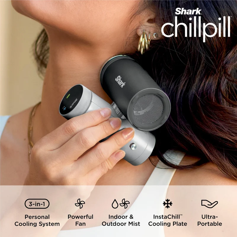 Shark ChillPill 3-in-1 Personal Cooling System (Charcoal)