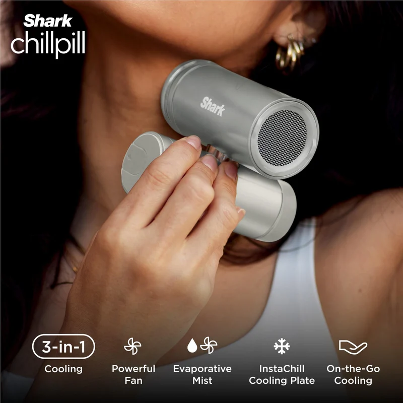 Shark ChillPill 3-in-1 Personal Cooling System (Rose Gold)