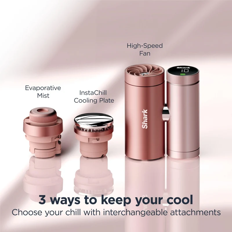 Shark ChillPill 3-in-1 Personal Cooling System (Rose Gold)