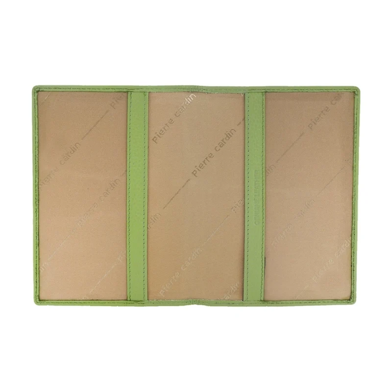 Pierre Cardin Leather Passport Holder/Cover Protected RFID Wallet Jade