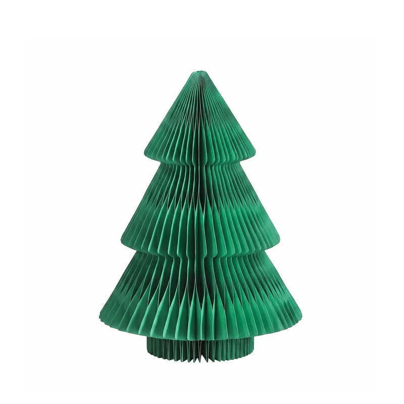 Jingle Jollys Paper Christmas Tree 61CM with Star Topper Xmas Decor Tabletop Green DIY Ornament Set