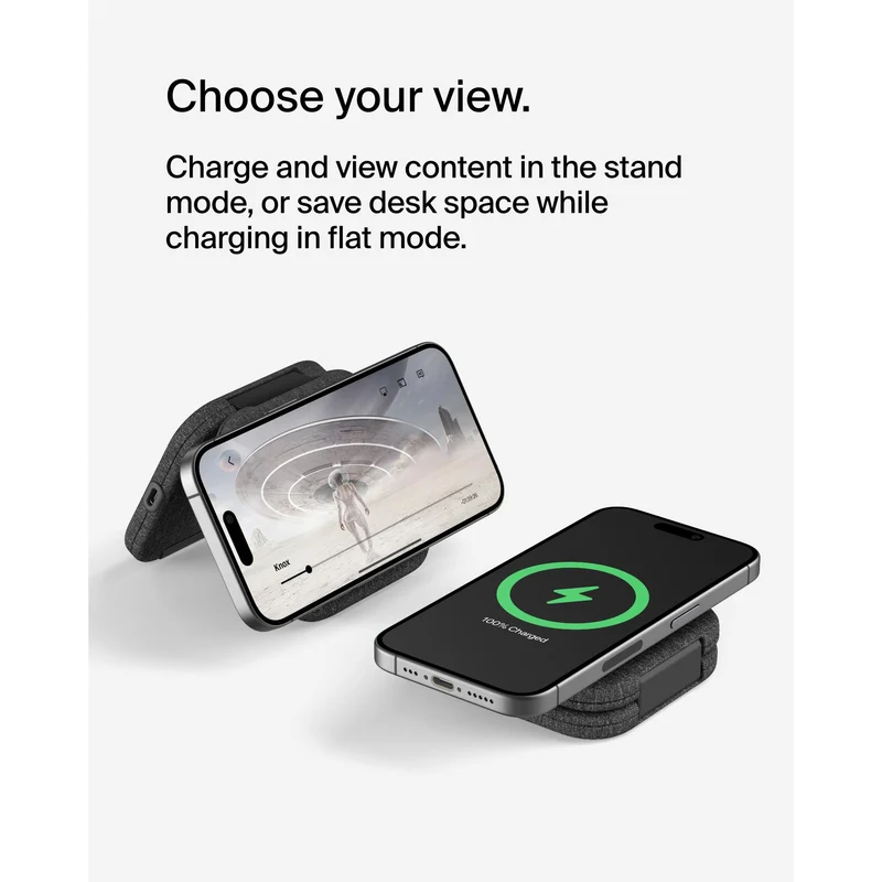 Belkin BoostCharge Pro 2-in-1 Magnetic Qi2 15W Charging Travel Pad