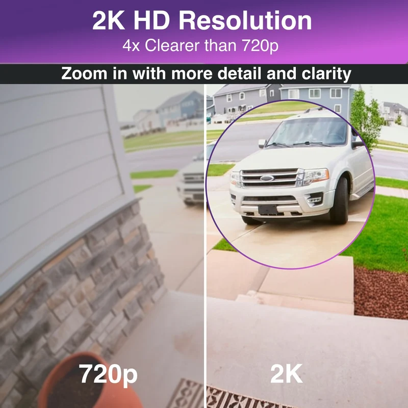 Connect Smart Home 2K Outdoor Camera with 3W Solar Panel