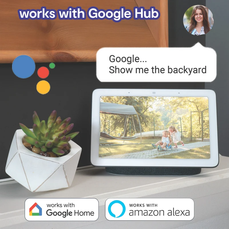 Connect Smart Home 2K Outdoor Camera with 3W Solar Panel