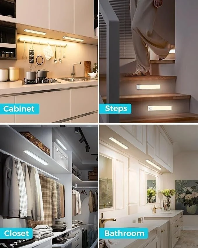 Litogo UC11-2 23CM Motion Sensor Under Cabinet Light LED Rechargeable