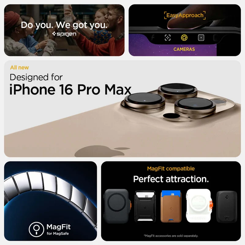 Spigen Apple iPhone 16 Pro Max Tough Armor T AI (MagFit) Case - Black