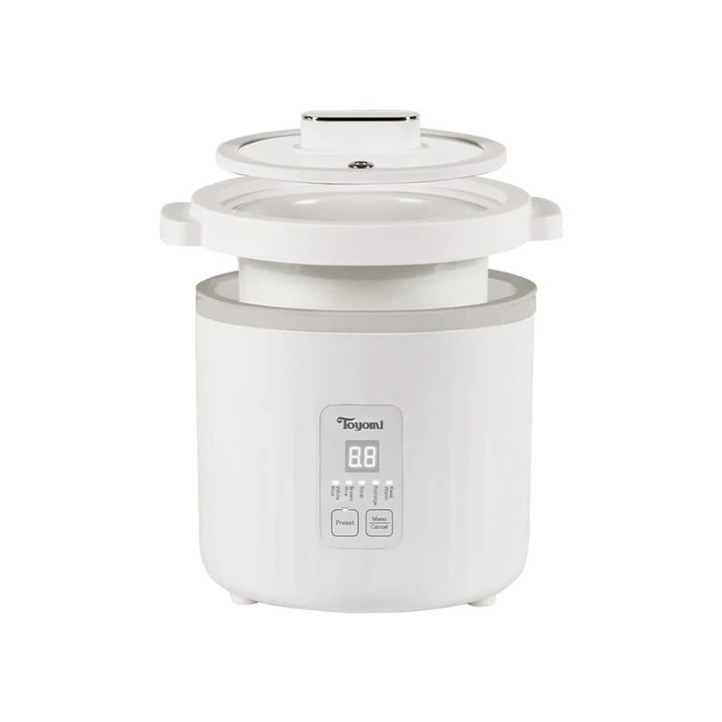 Toyomi Mini Ceramic Slow Cooker/Rice Cooker 1L