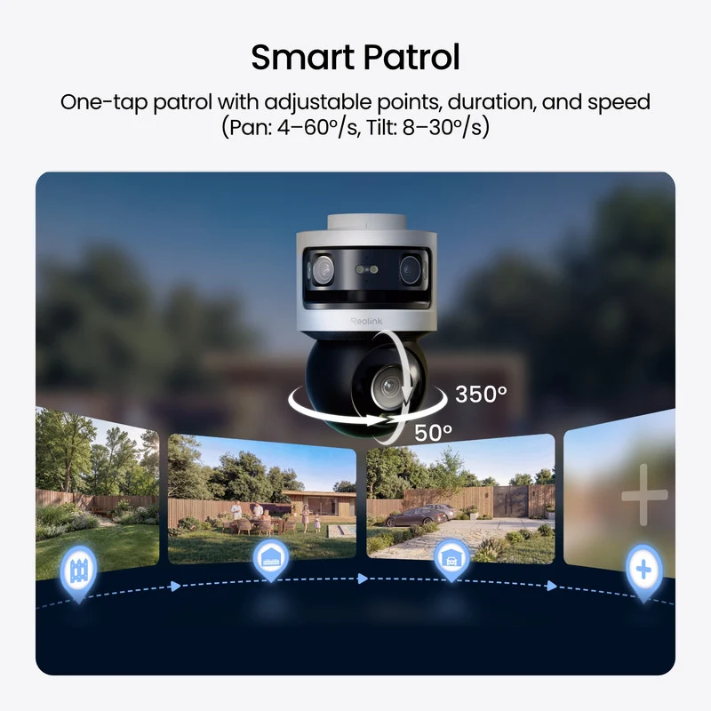 Reolink OMVI 3i PoE Triple-Lens PoE Security Camera with Auto Tracking 2 Pack