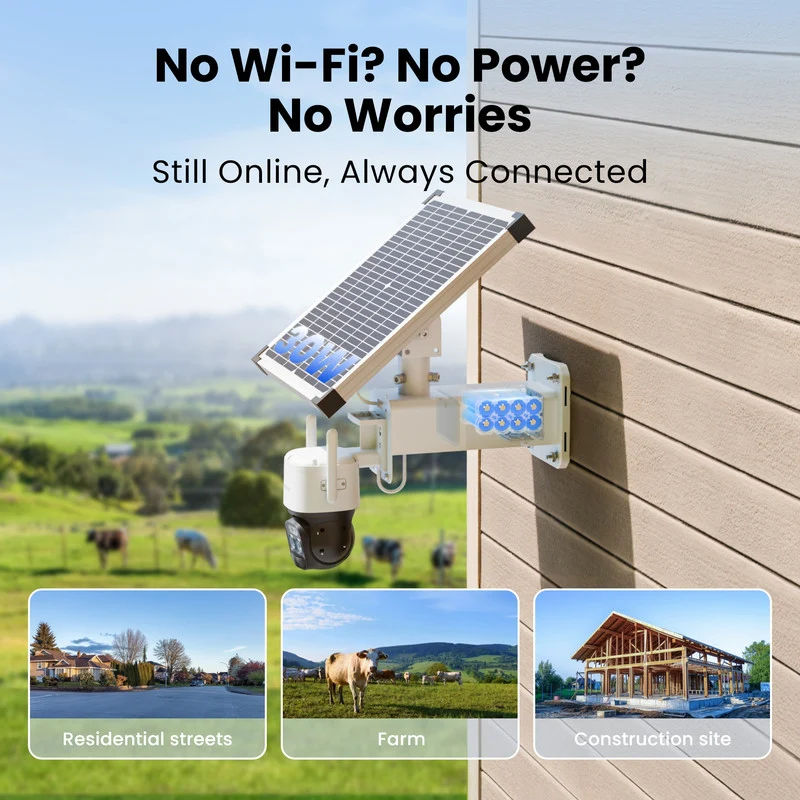 Reolink TrackMix LTE Plus 2 +Solar Panel 4G LTE PTZ Battery Dual-Lens Security Camera