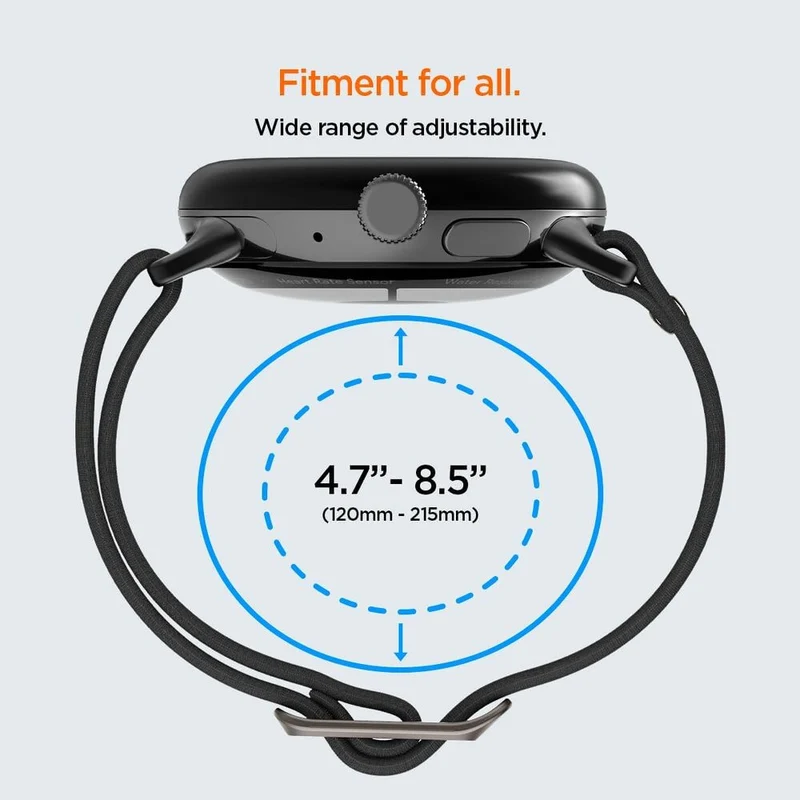 Spigen Google Pixel Watch 5/4/3 41mm/2/1 Lite Fit band (Black)