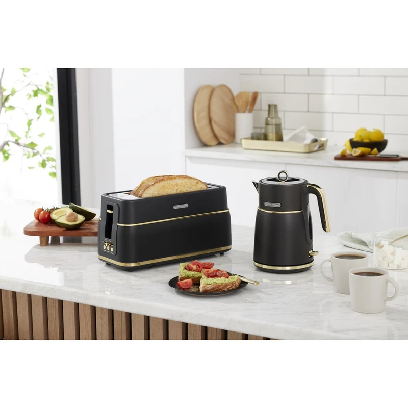 Morphy Richards Signature 1.5 L Electric Kettle Rapid Boil Soft Gold Matte Black