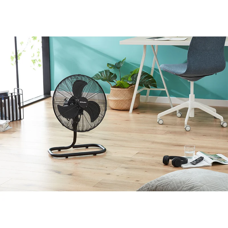 Dimplex High-Velocity Oscillating Floor Fan 50cm (Black)
