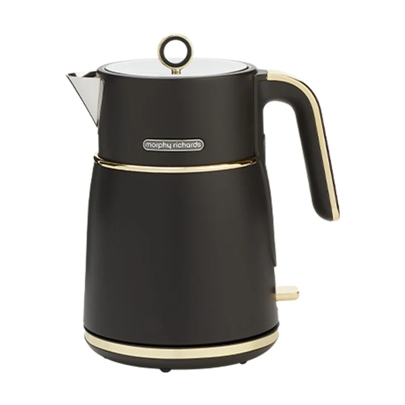 Morphy Richards Signature Soft Gold Kettle 2200W 1.5L 360 Base (Matte Black)