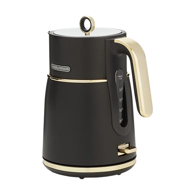 Morphy Richards Signature Soft Gold Kettle 2200W 1.5L 360 Base (Matte Black)