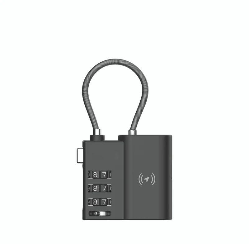 Laser Smart Tag with TSA Lock and Rechargeable Battery (Black)