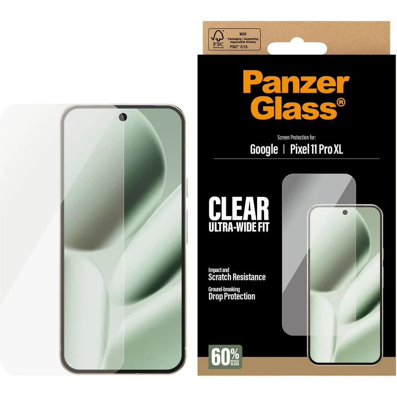 PanzerGlass Ultra-Wide Fit Screen Protector for Pixel 11 Pro XL