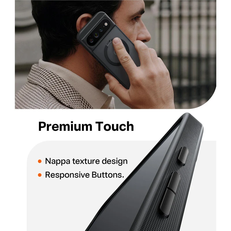 Torras Ostand Q3 Spin Case for Pixel 11 Pro XL(Black)