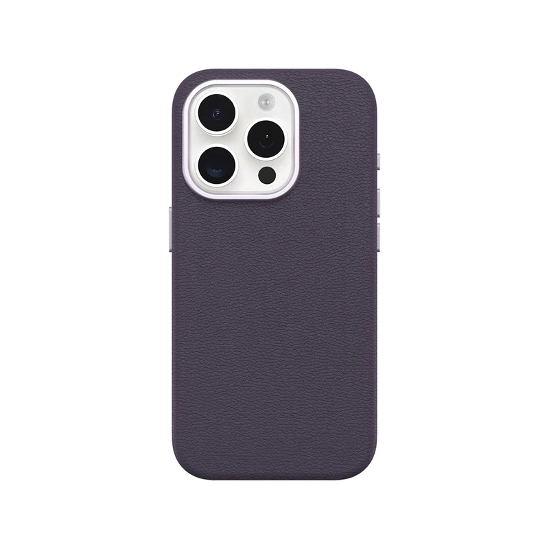 OtterBox Symmetry Cactus Leather Case - iPhone 15 Pro - Purple