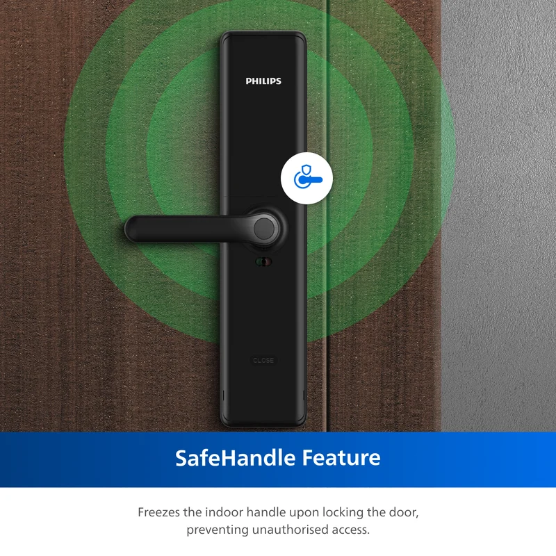 Philips 7300-5HB Smart Handle Lock EasyKey (Black)
