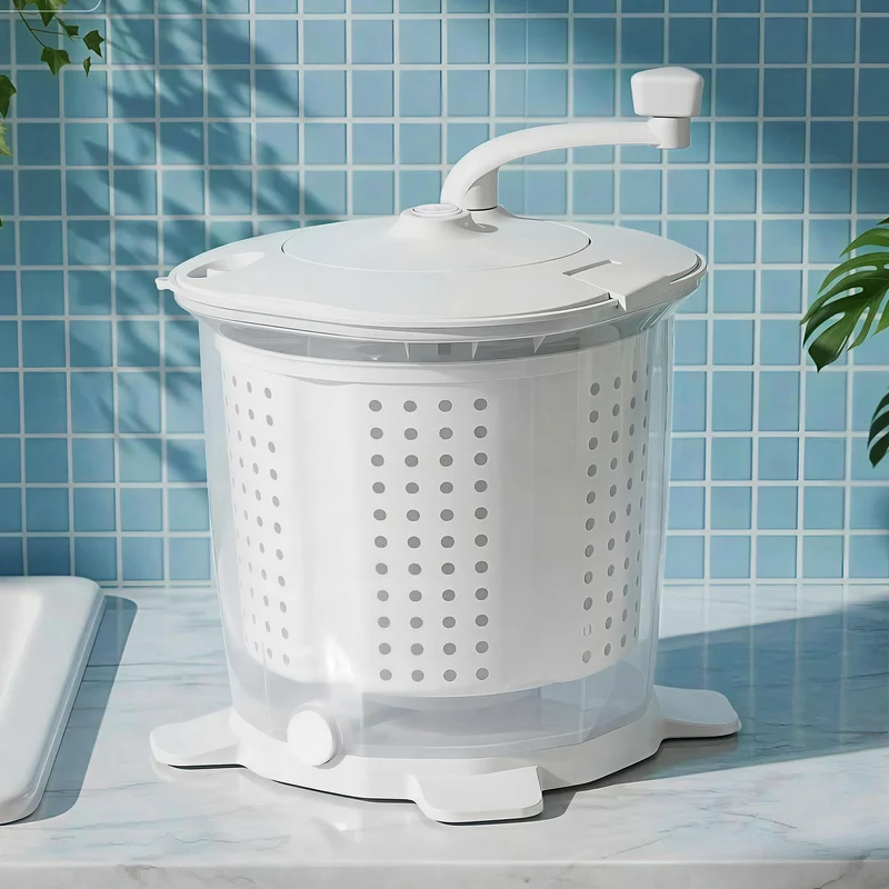 Devanti Portable Washing Machine Manual Spin Dryer Compact for Camping Caravan Apartment
