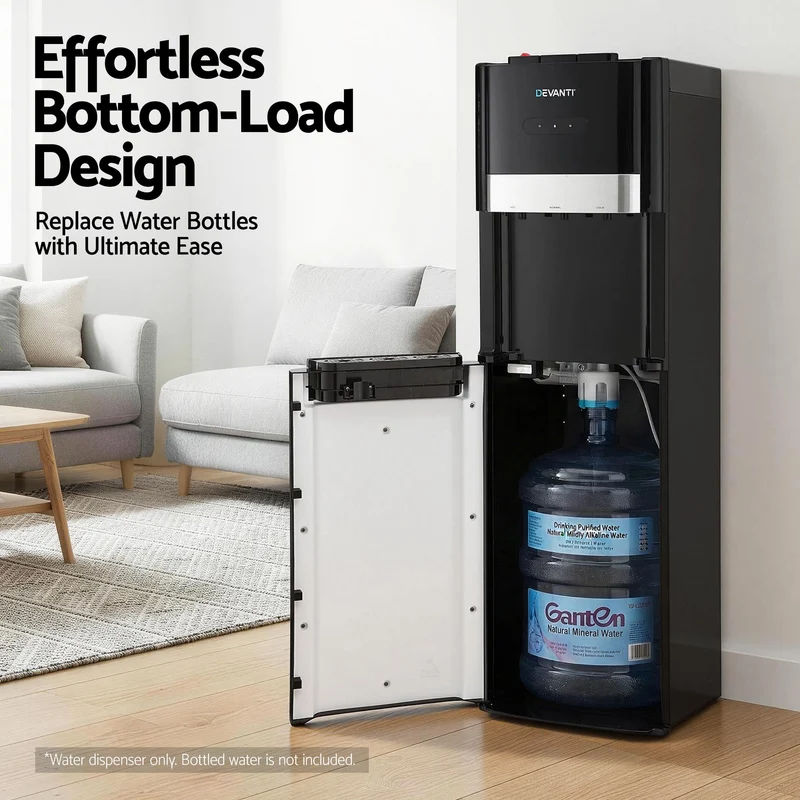 Devanti 3 Taps Water Cooler Dispenser Bottom Loading Dispenser Chiller Purifier