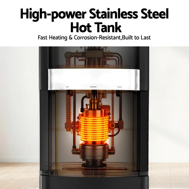 Devanti 3 Taps Water Cooler Dispenser Bottom Loading Dispenser Chiller Purifier