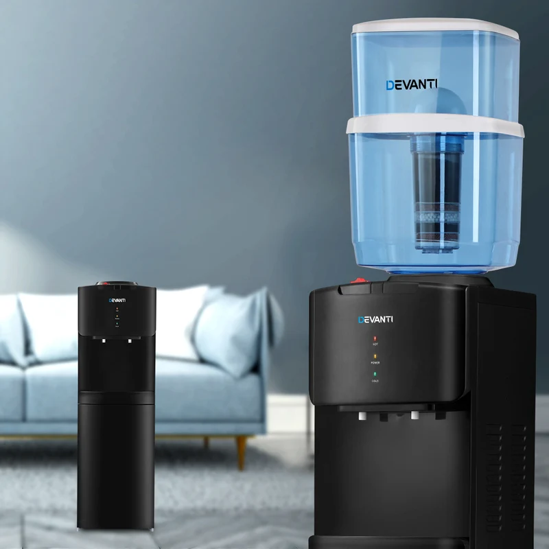 Devanti Water Cooler Dispenser Stand 22L Bottle Black