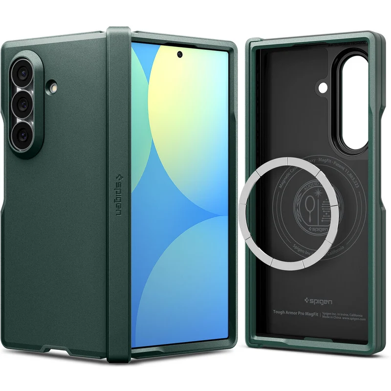Spigen Galaxy Z Fold 8 Ultra Tough Armor Pro (MagFit) Case (Abyss Green)
