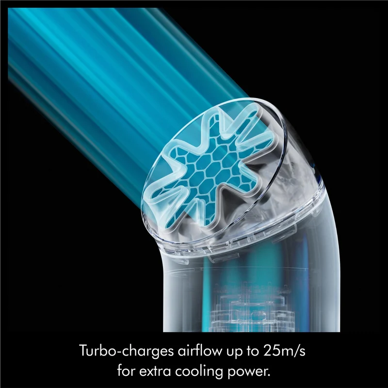 Dyson HushJet™ Mini Cool fan (Carnelian/Sky)